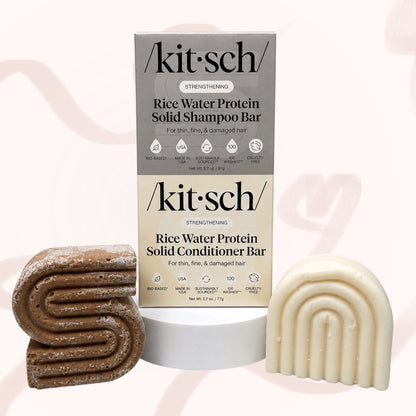 Kitsch: Rice Water Protein Shampoo & Conditioner Bars